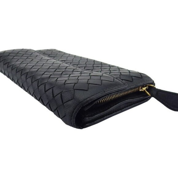 BOTTEGA VENETA Long Wallet Intrecciato Leather Authentic Used - Picture 4 of 10